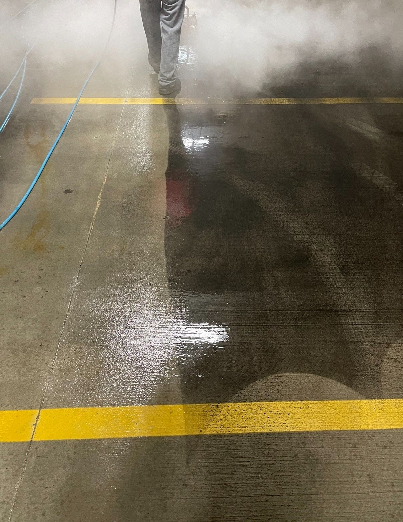 Parking Lot Power Wash