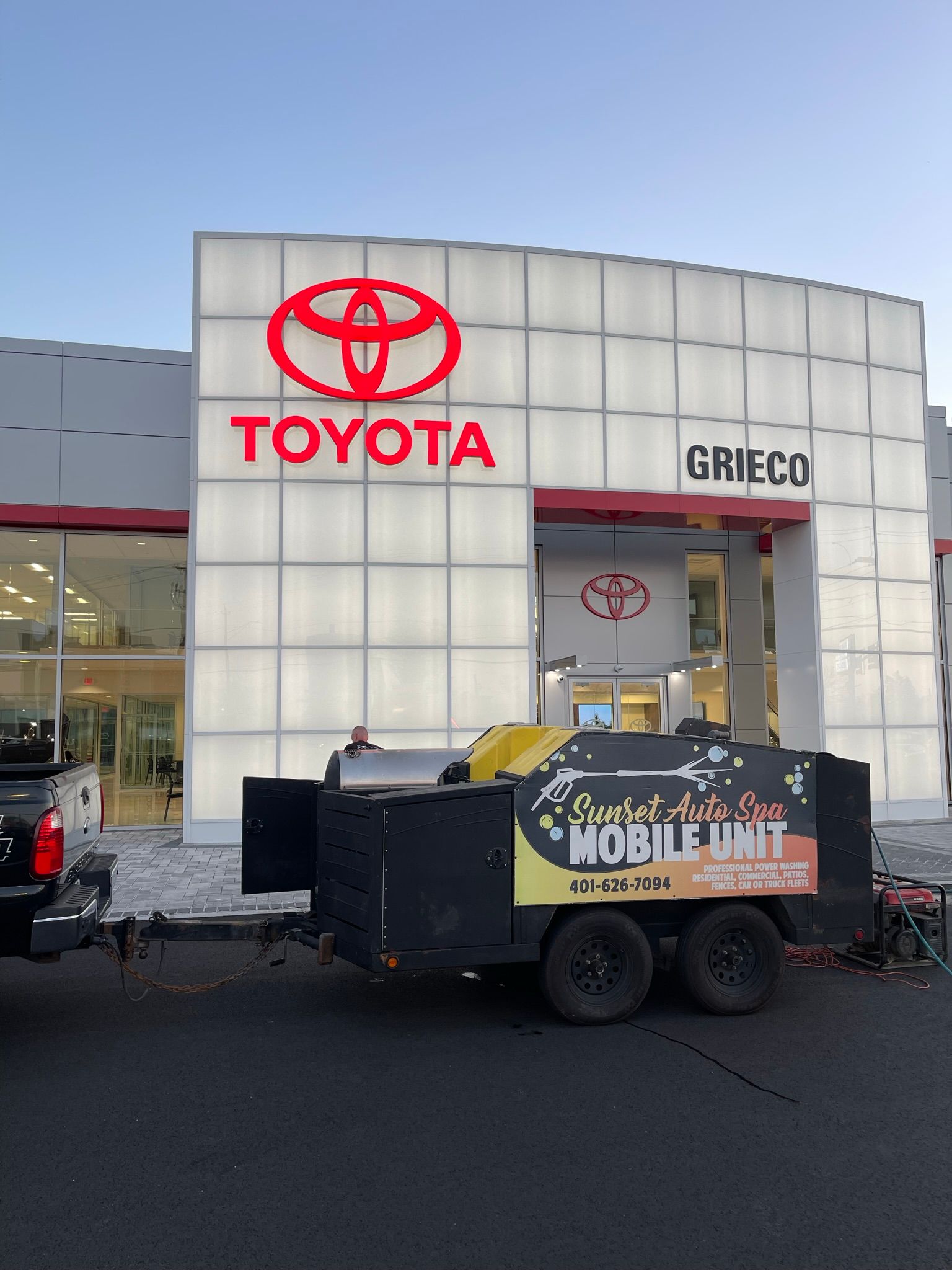 Toyota dealership with a 