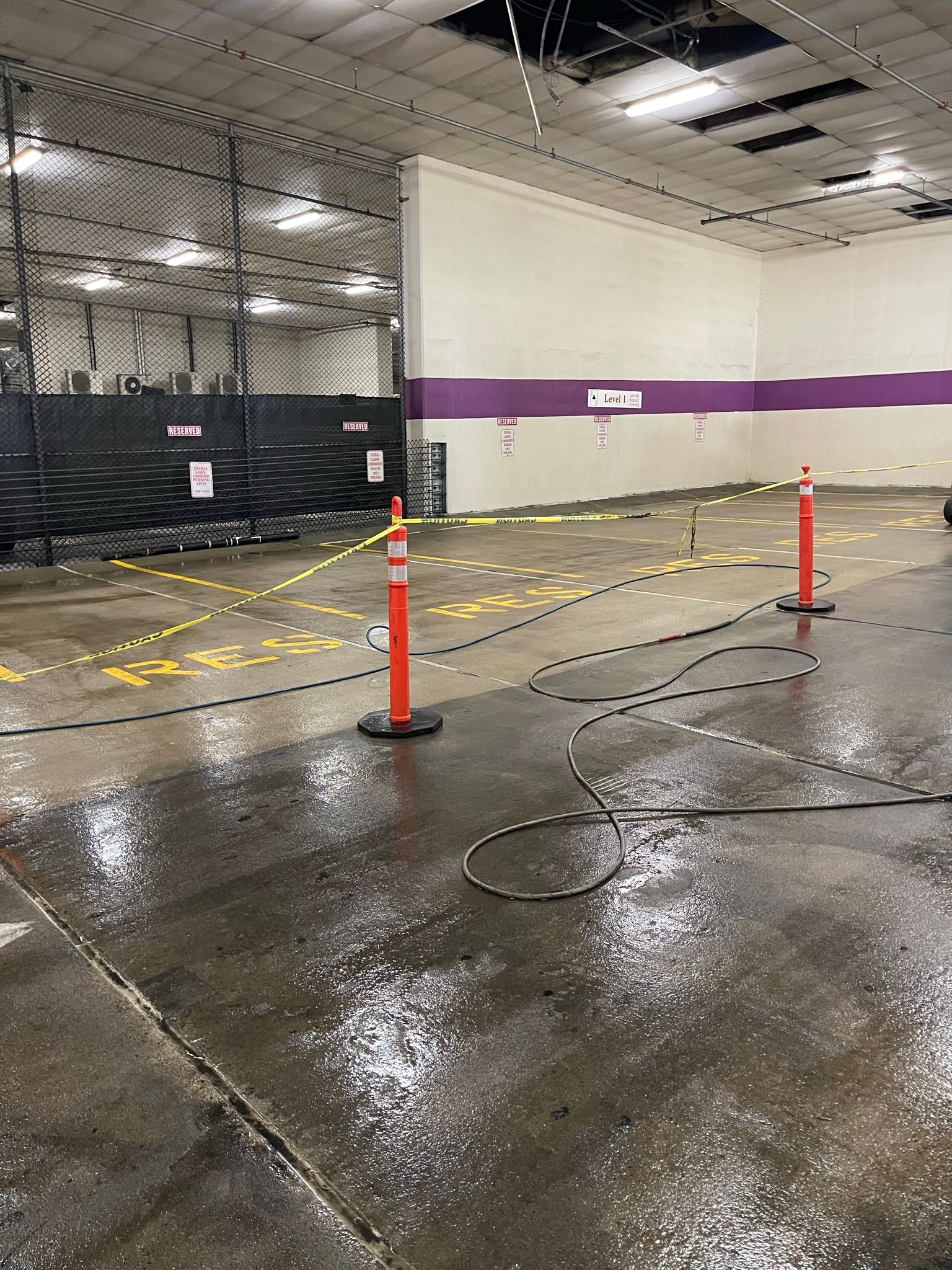 Parking Lot Power Wash