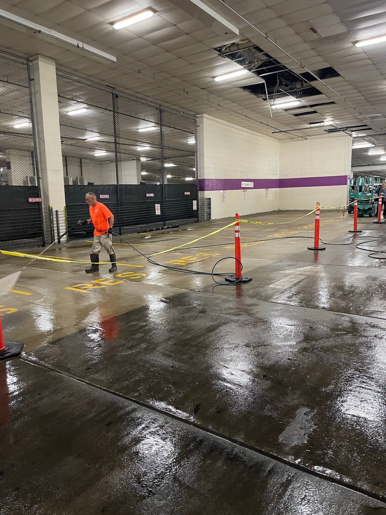 Parking Lot Power Wash