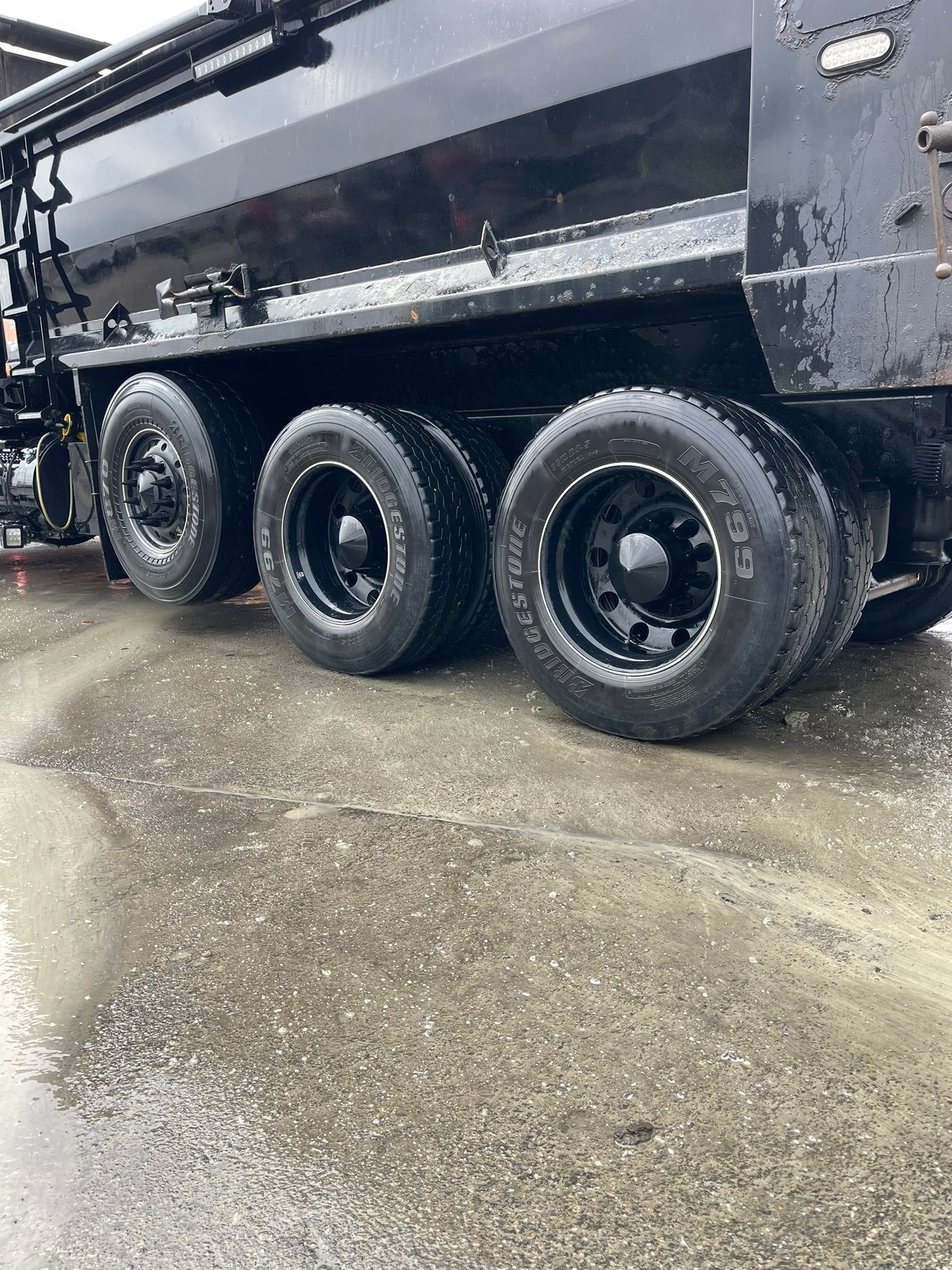 black truck 4 wheels