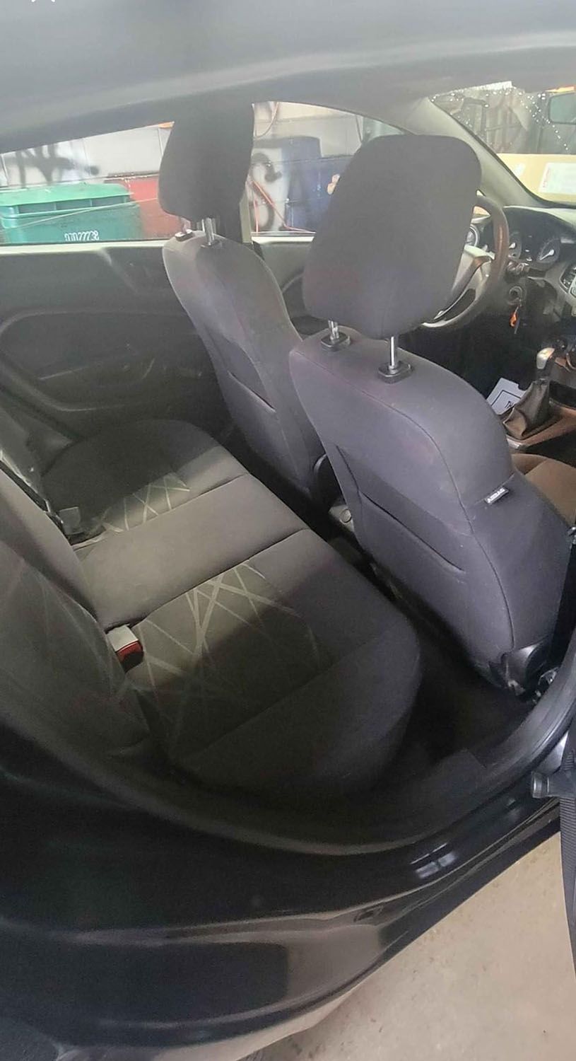 Backseat of a car after cleaning