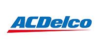 The blue ACDelco logo with a thin red underline on a white background.