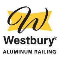 Westbury Aluminum Railing logo with black script W on yellow background