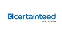 CertainTeed Saint-Gobain logo in blue and gray on a white background