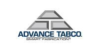 Advance Tabco logo with gray geometric icon and blue text, “Smart Fabrication” tagline underneath