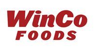 WinCo Foods logo in red text on a white background