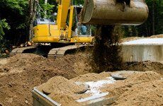 Septic system installation