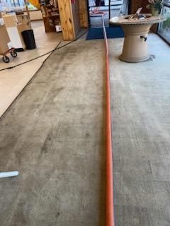 Carpet cleaning project before