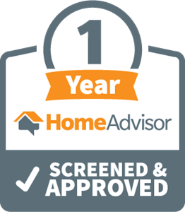 A 1 year home advisor screened and approved badge