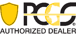 PGG authorized dealer logo with yellow shield and black text
