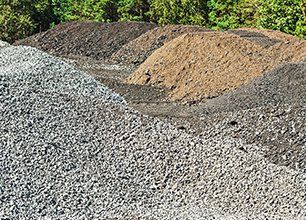 Gravel and topsoil