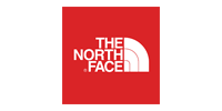 The North Face logo: white text and a stylized mountain graphic inside a red square.