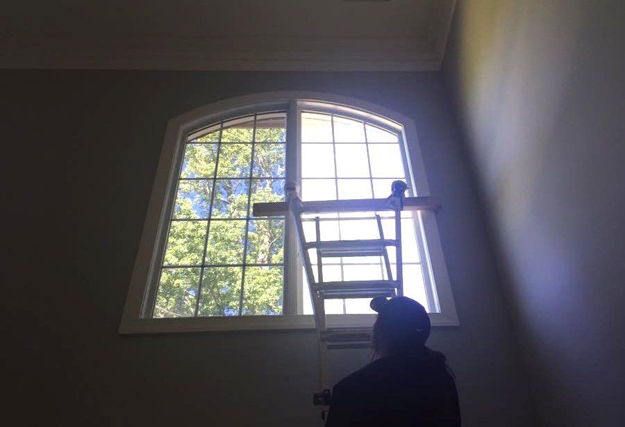 Installation of residential window tinting