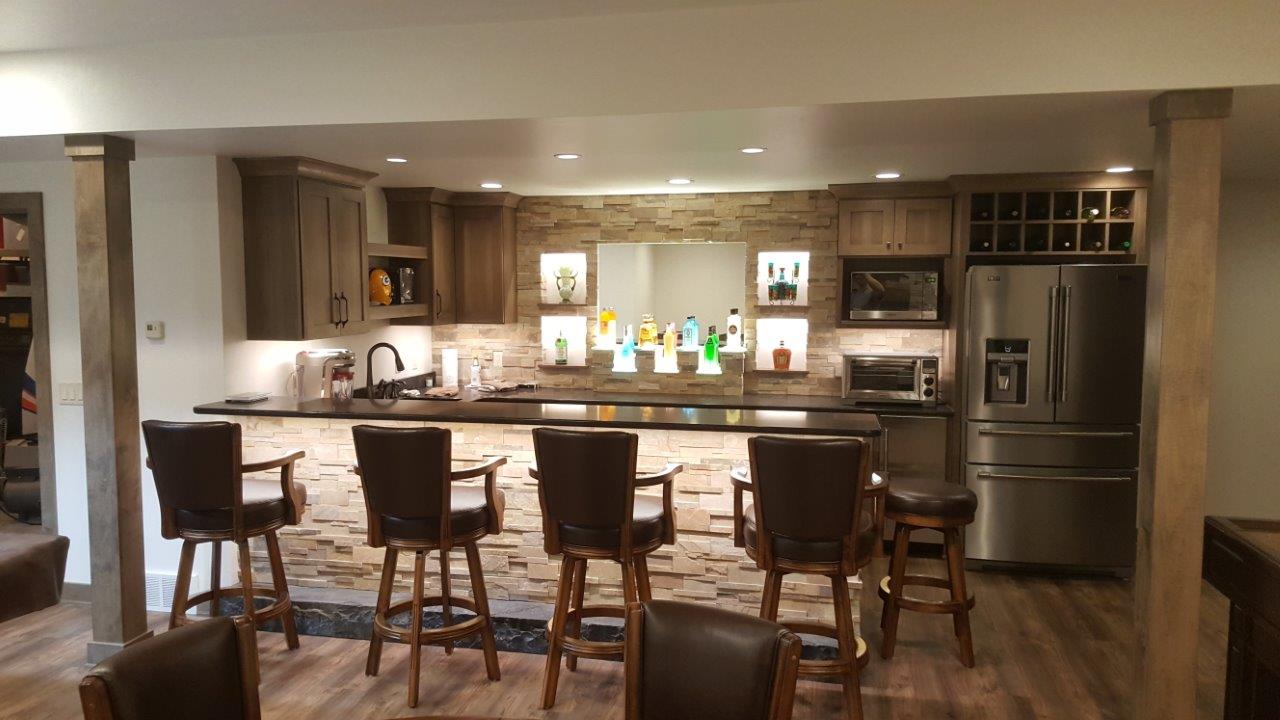 Steve Wirtz Builders Inc -Basement - Bars - Theater