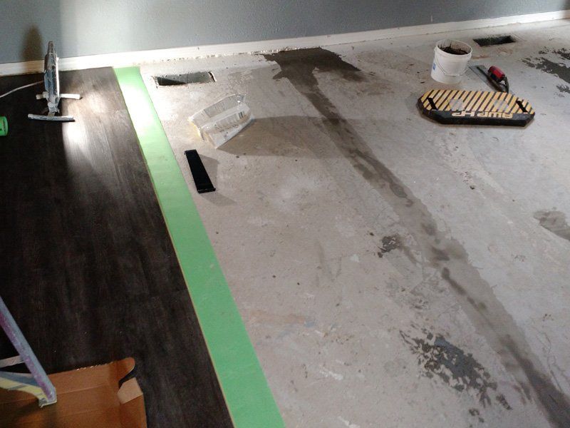 Floor preparation and install