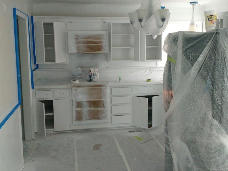 Kitchen before painting