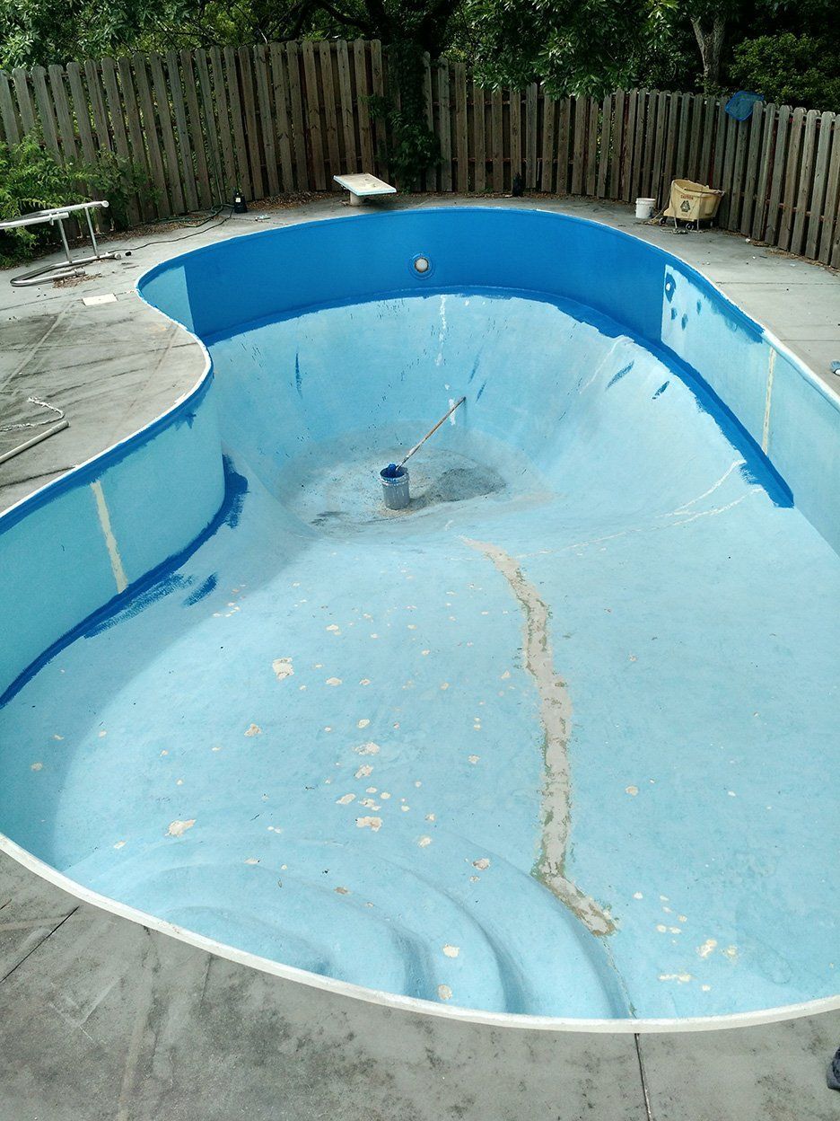 Pool before painting