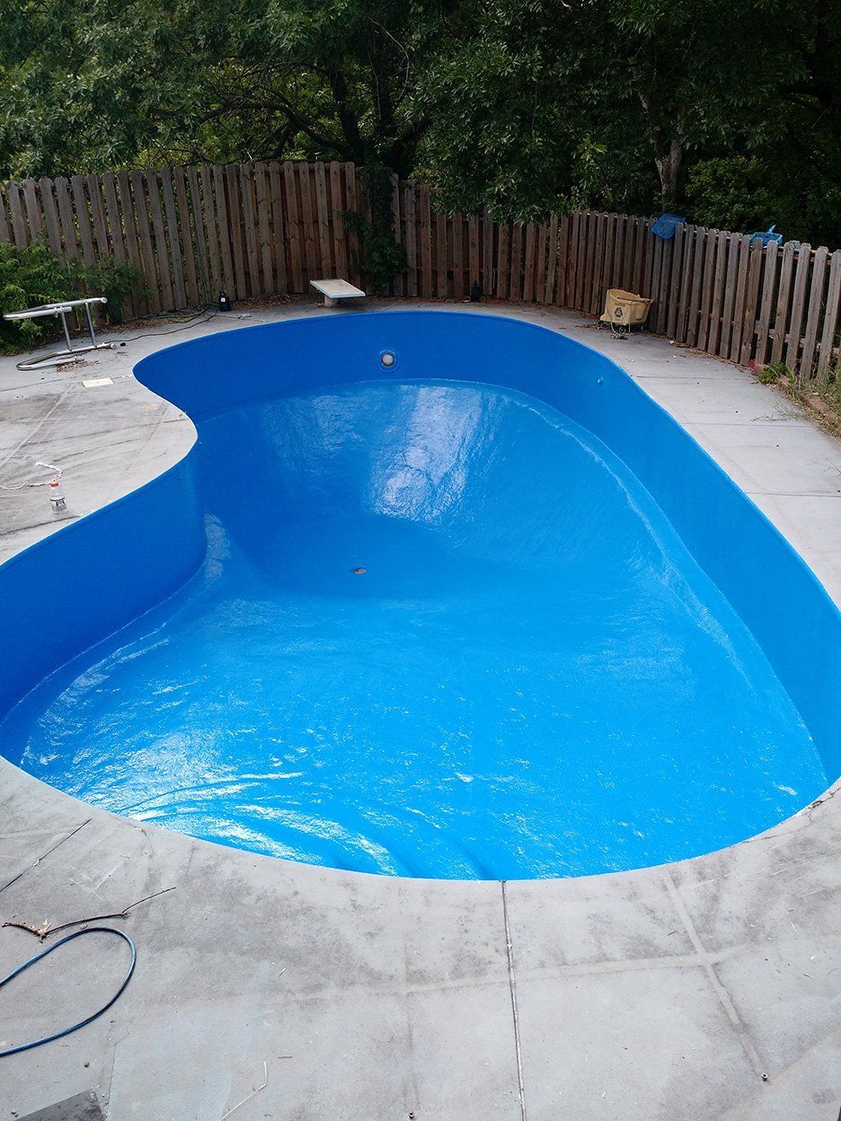 Pool after painting