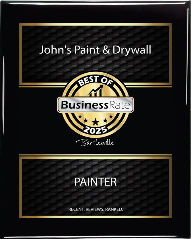 John's Paint & Drywall has received a business rate award for painter.