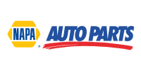 The blue and yellow NAPA Auto Parts logo with a red brushstroke underline.