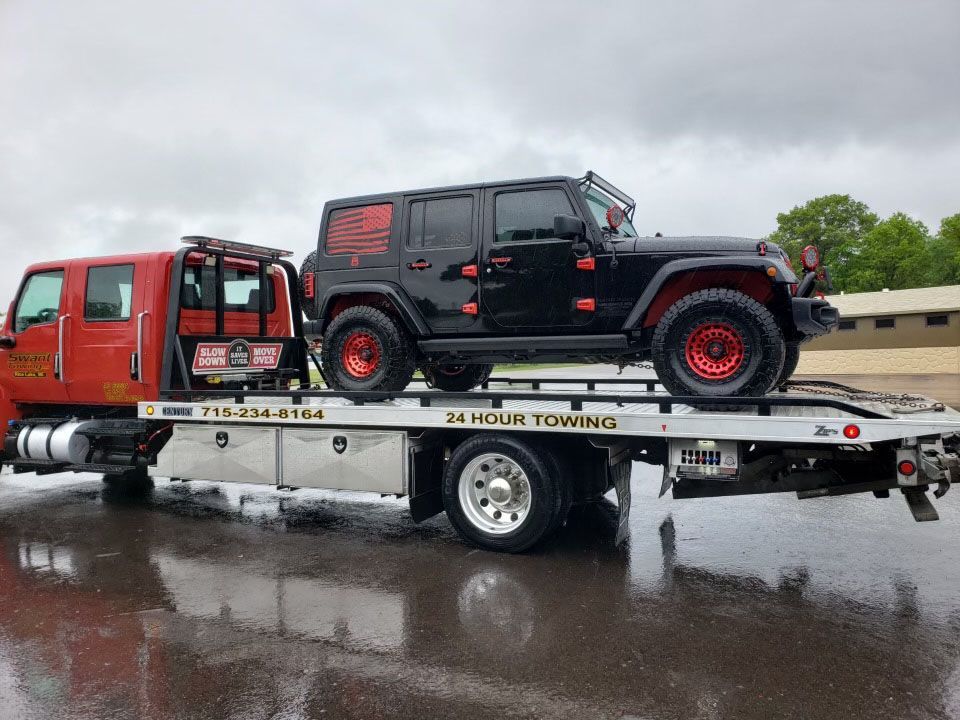 Towing a jeep