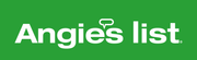 The logo for angie 's list is on a green background.