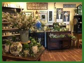 A room with a sign that says 4 day sunshine on the wall.