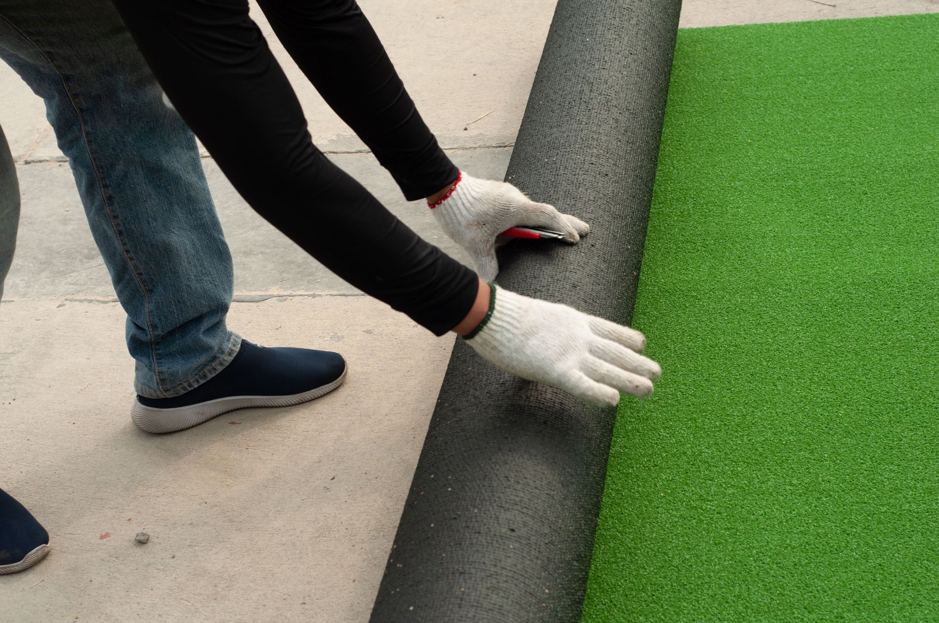  artificial turf install