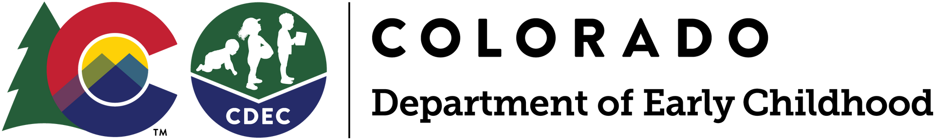 A logo for the colorado department of early childhood