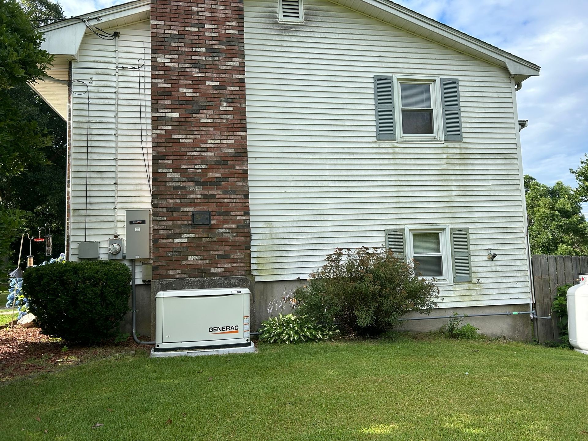 residential pressure washing - before