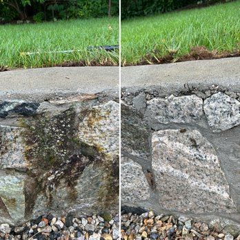 Before and After Power Washing