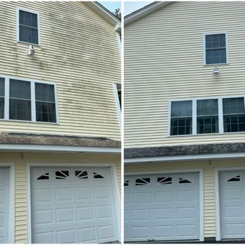 Before and After Siding Wash