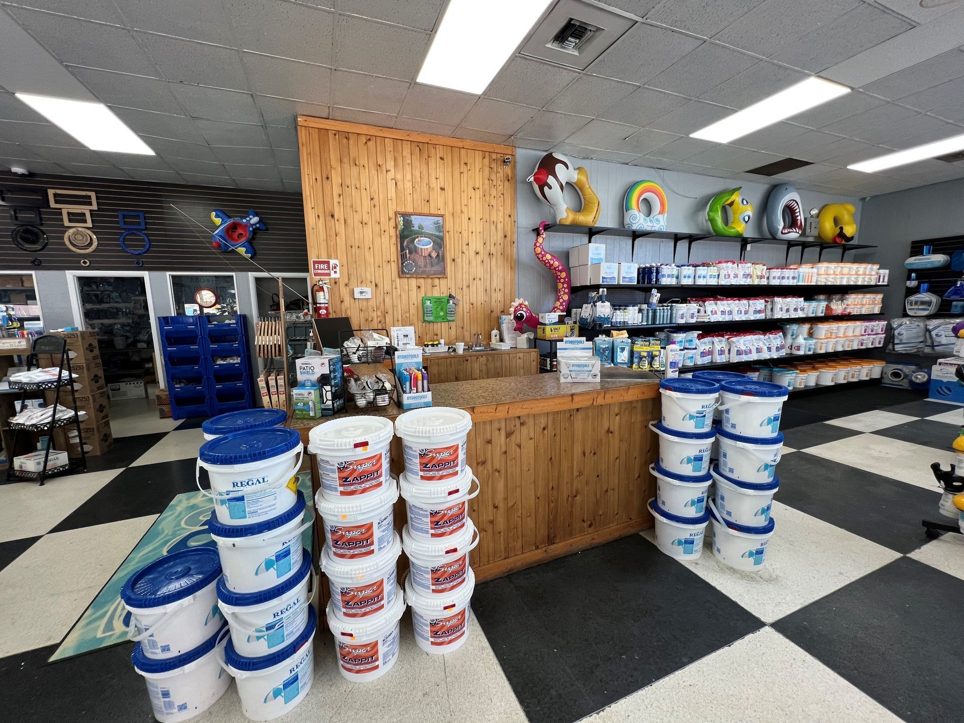 different brands of pool products