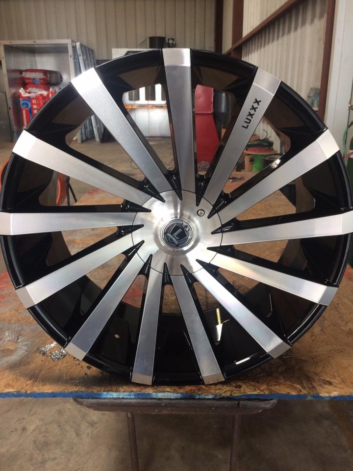 Powder coating wheel