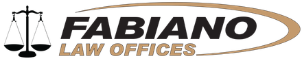 Fabiano Law Offices logo with scales of justice.