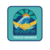 Woodfin Business Association Membership Badge Logo