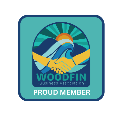 Woodfin Business Association Membership Badge Logo