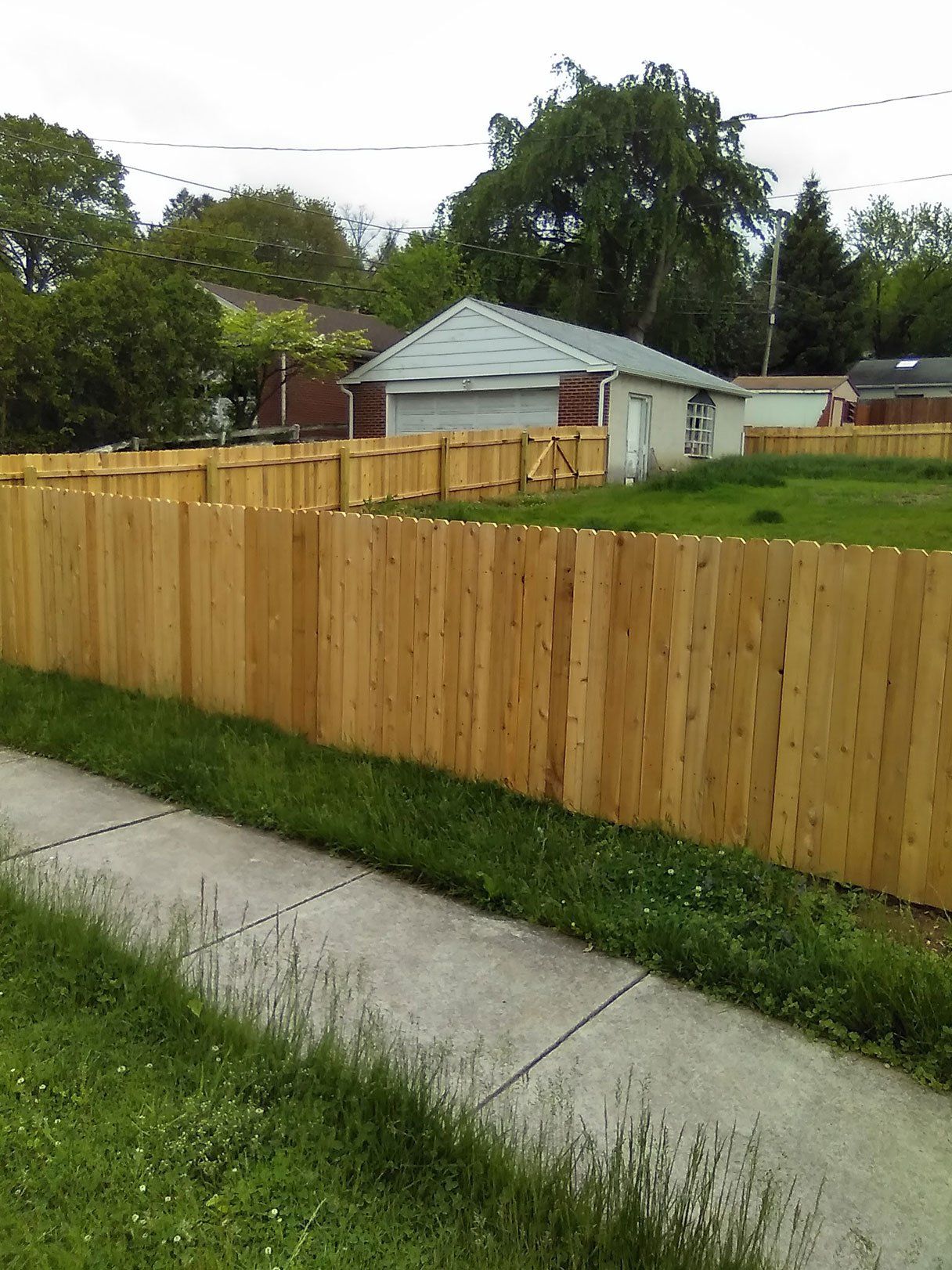 Wooden fence