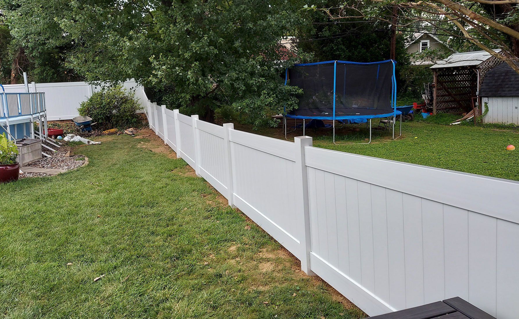 Vinyl fence