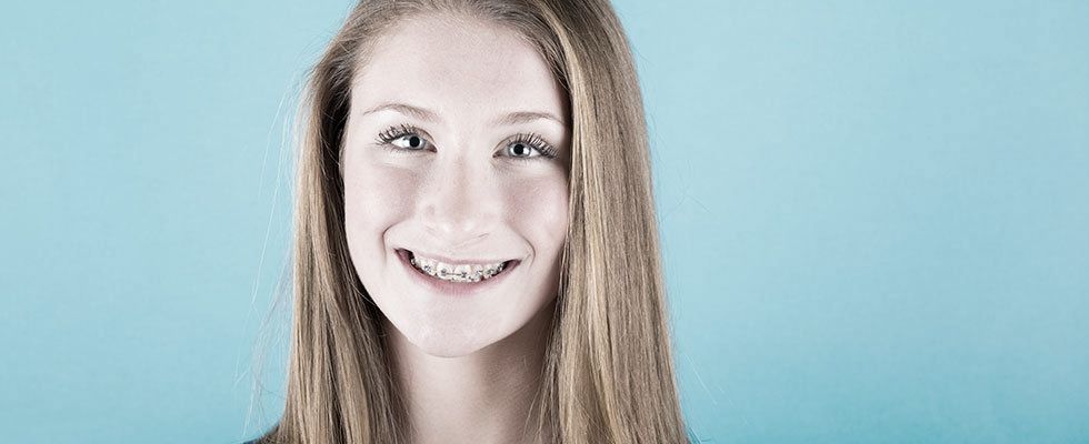 Girl with braces