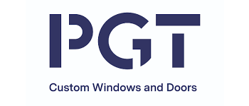 The pgt logo is for custom windows and doors.