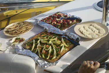 delicious food onboard