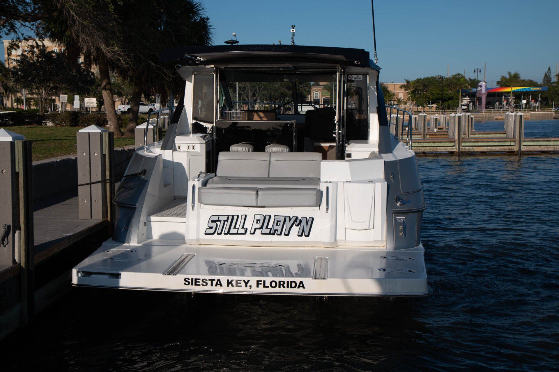 docked Still Play'n yacht