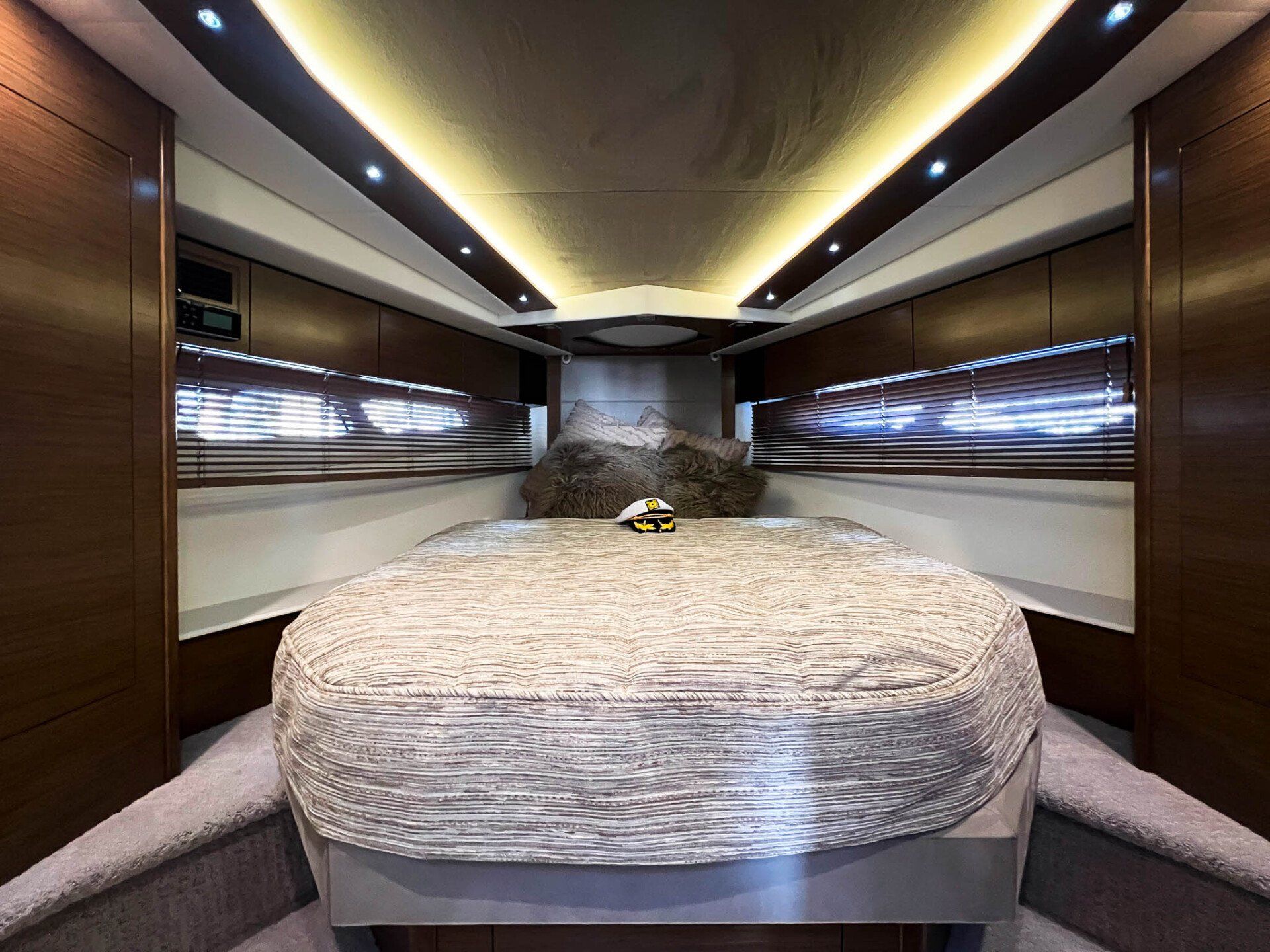 bedroom of Still Play'n yacht