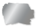 Gray abstract shape with soft shadow on white background.