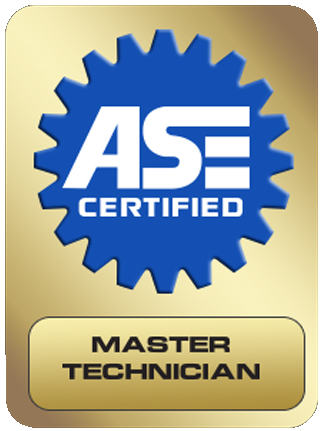 Blue ASE Certified logo.