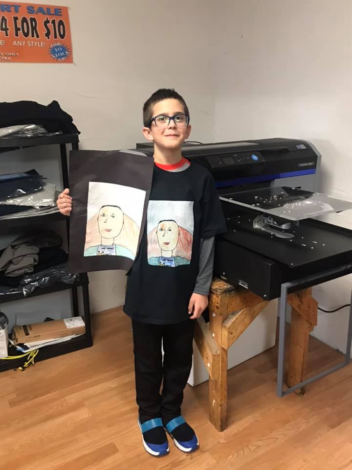 Custom t-shirt printing