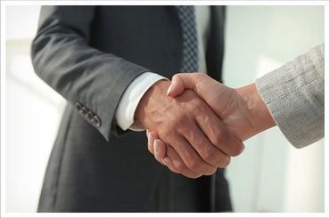 Two businessman hand shaking
