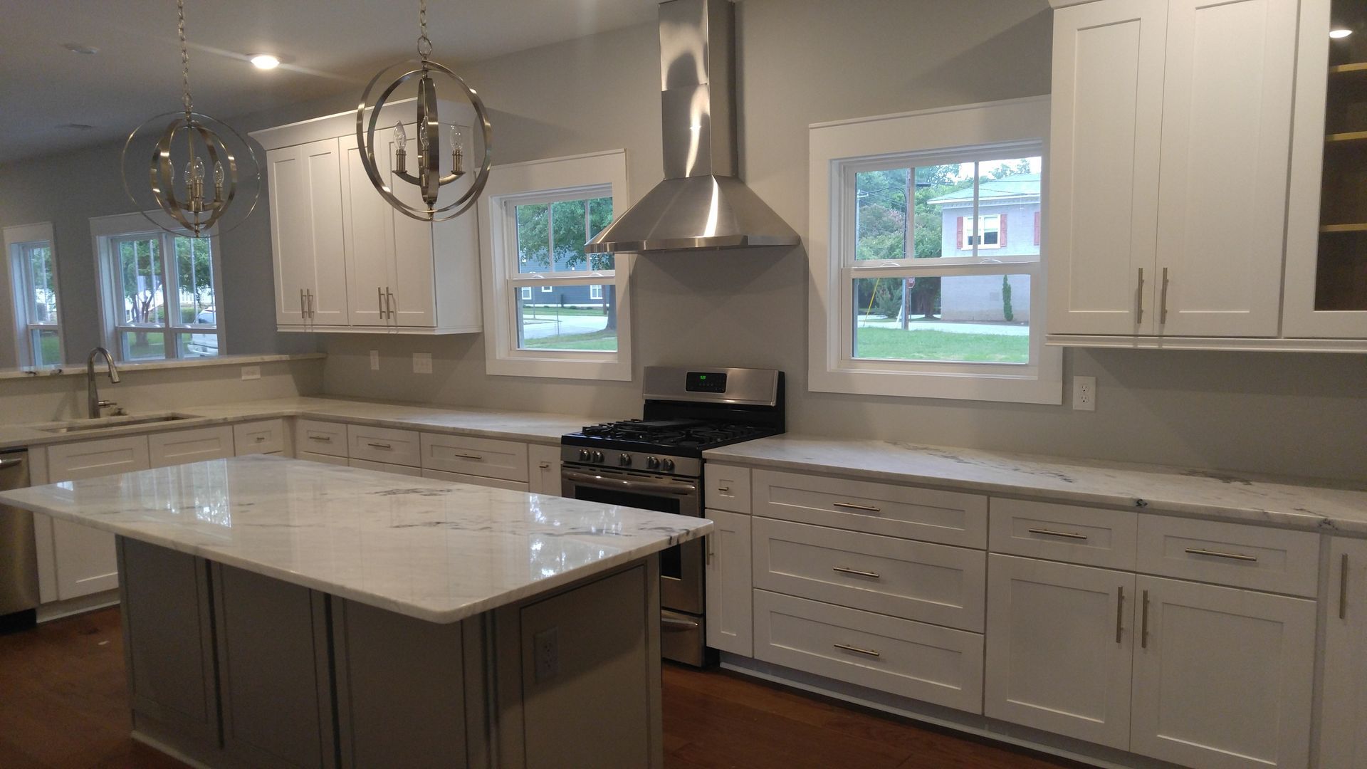 White cabinets